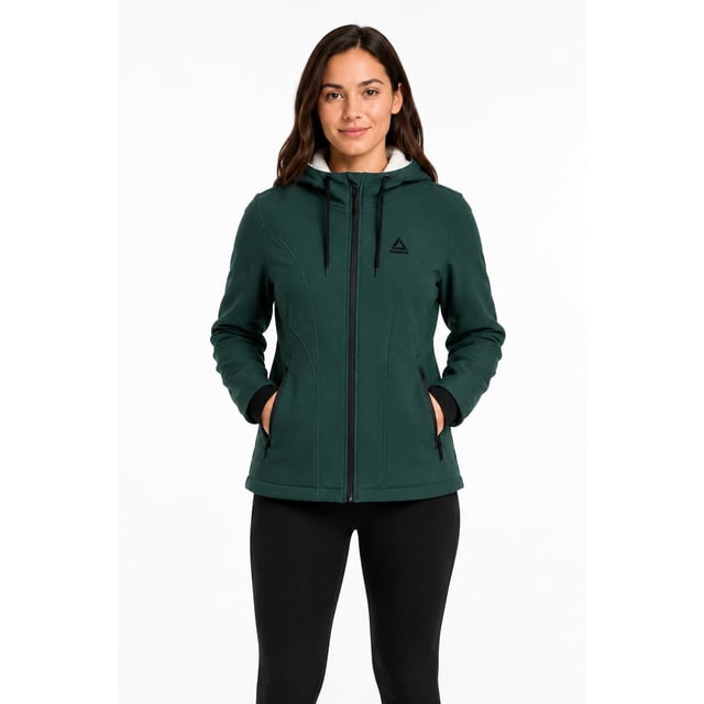 Reebok Women's Softshell Jacket with Sherpa-lined Hood, Sizes XS-XXL