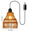 thumbnail image 3 of Solar Lights Outdoor Boho Rattan Lamp Vintage Pendant Lamp Battery Light Bulb Ceiling Lamp without Electricity Outdoor Lighting Outdoor Lanterns Lanterns Weather Proof Solar Lights Outdoor Garden, 3 of 9