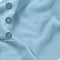 thumbnail image 4 of Bare Home Cozy Fleece Sheet Set - Extra Plush Polar Fleece - Deep Pocket - Queen, Light Blue, 4 of 8