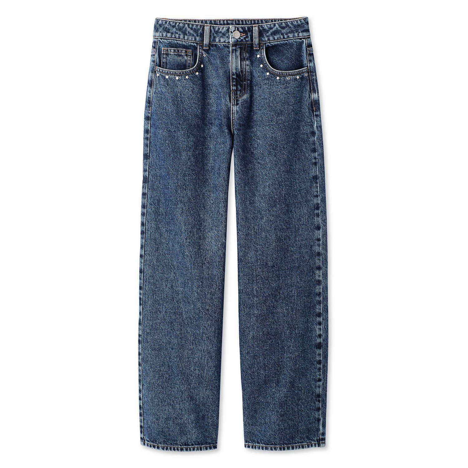 George Girls' Studded Wide Leg Jean