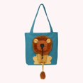 thumbnail image 5 of Lion Pattern Pets Handbags Convenient Canvas Cat Tote Bag Fashion for Pet Lovers, 5 of 5