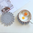 thumbnail image 1 of Nilvkv Woven Insulation Pad Kitchen Flower Shaped Placemat Handmaded Pot Mat Cup Mat Size 7X7 Inches, 1 of 6