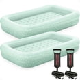 thumbnail image 1 of Intex Kids Travel Inflatable Air Mattress with Raised Sides & Pump (2 Pack), 1 of 12