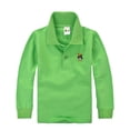 thumbnail image 4 of Polos pour Petits Garçons Chemise à Col Verte Chemises de Rugby Polos à Manches Courtes Tenue Garçon 4T, 4 of 4