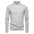thumbnail image 1 of Weiqiqre Men's Shirts Long Sleeve Sun Shirts UPF 50+ Quarter Zip Pullover Quick Dry Rash Guard, 1 of 3