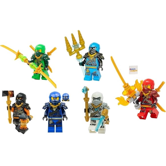 LEGO Ninjago Dragons Rising Season 2 Combo Set: 6 Climber Ninja Minifgures (Lloyd, Jay, Cole, Zane, NYA and Kai)