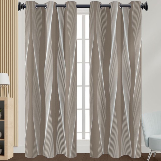 Innerwin Rideaux pour Fenêtres Écoénergétiques Assombrissants, Panneaux à Oeillets, Rideau de Luxe Occultant pour Fenêtre, Isolé Thermiquement, Moderne, Protection UV, Intimité, Bleu 108*160 cm
