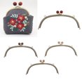 thumbnail image 3 of 24.5cm Metal Arch Frame Kiss Clasp Lock Head Metal Bead Head DIY Purse Bag Red, 3 of 9
