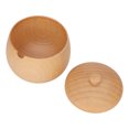 thumbnail image 2 of Wood Spice Jar, Japanese Dustproof Safe Seasoning Box Sour Jujube Wood  For Kitchen For Salt Log, 2 of 8