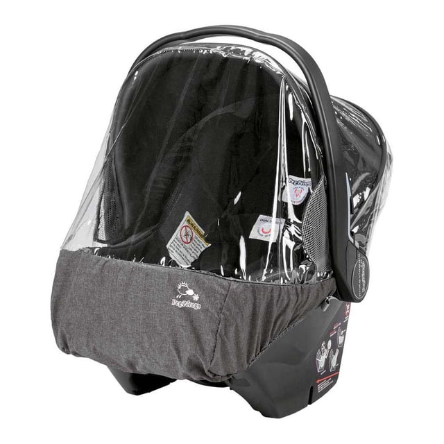Peg Perego Housse de Pluie pour Siège d'Auto pour Modèles Primo Viaggio 4-35 et 30-30. Fabriquée en Matériau transparent Résistant aux Intempéries et avec une base en Tissu Gris Neutre, Elle Protège Votre Bébé de la Pluie et de la Neige. Idéale comme Housse de Siège d'Auto pour Bébé, Elle Comprend une Pochette de Rangement en Tissu pour une Portabilité Facile.
