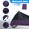 thumbnail image 2 of REGALWOVEN Motorcycle Cover Motorbike Cover Universal Scooter Waterproof Outdoor Protection 180T XL Black Purple, 2 of 7