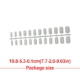 thumbnail image 2 of 1 Set Glue on Nails Medium Length Finger Decorative DIY Files Stick Full Cover Wraps Art Decals Artificial Beauty Tool Manicure Kit Decorations 28, 2 of 6