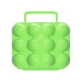thumbnail image 4 of QualitChoice Plateau Portable pour Œufs Boîte de Rangement Support Camping 6/12 Conteneur à Œufs Vert 12 Compartiments 1Ensemble, 4 of 6