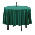 thumbnail image 1 of Vargottam Indoor/Outdoor Round Tablecloth 58 Inch Round Tablecloth with Umbrella , Waterproof Zippered Patio Table Cloths, Spring/Summer Table Covers for Circular Table/BBQs/Picnic-Teal Green, 1 of 7