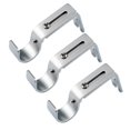 thumbnail image 1 of GROWTH TANK Set of 3Pcs Adjustable Curtain Rod Wall Bracket Hook Holder, 1 of 7
