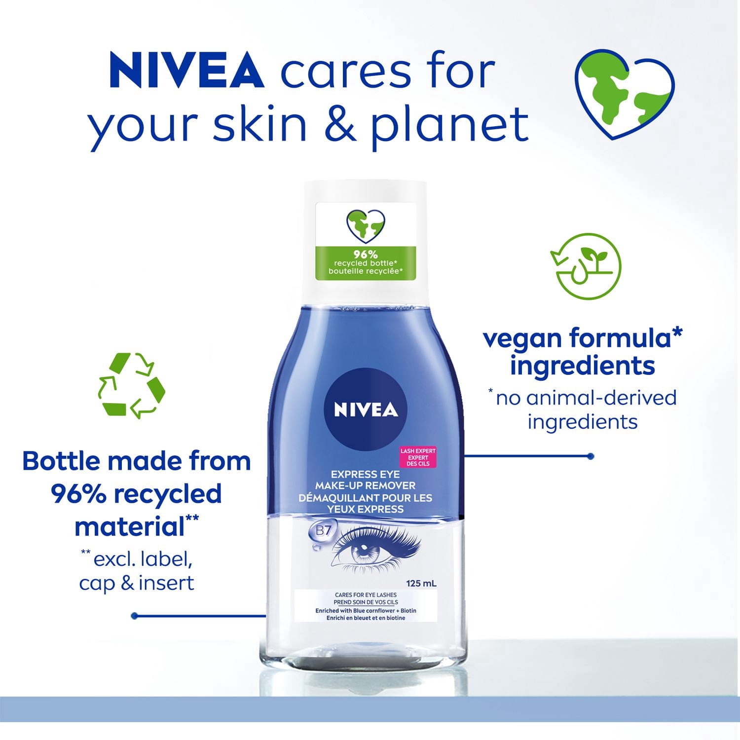 Nivea Démaquillant express pour les yeux, 125 mL