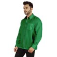 thumbnail image 4 of Bestman Solid Formal Shirt For Mens Button Down Shirt Front Patch Pocket Office Wear, 4 of 7