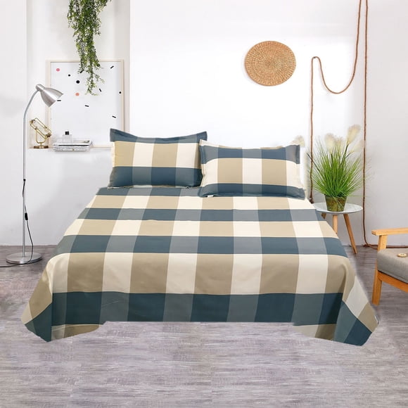 TopLLC Bedding Sets Large Size All Season Bedding Sheet Comforters Sets With 2 Pillow Cases 3 Pcs Set Bed Sheets Pillowcases Shrinkage And Fade Resistants Easy Care Bedding Suits