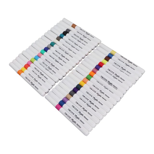 Acrylic Paint Marker Pens, Acrylic Paint Markers For Craft Stone Ceramic Water Based Ink Waterproof High Coverage Paint Pens Paint Markers For DIY Painting