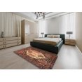 thumbnail image 4 of Ahgly Company Indoor Rectangle Traditional Orange Brown Persian Area Rugs, 8' x 12', 4 of 6