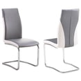 thumbnail image 2 of Canadian Dragon Dining Chair Grey & White (Set of 2), 2 of 3