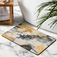 thumbnail image 3 of 20x32 inch Modern Abstract Gray Runner Rug: Designed for Comfort - Soft, Non-Slip, Low Pile, Machine Washable Carpet for Bathroom, Laundry Room, Entryway, 3 of 5