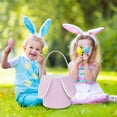 thumbnail image 4 of Easter Bunny Cute Candy Storage Toy Holder With Rabbit Ears For Kids Home Textile Storage, 4 of 6