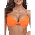 thumbnail image 3 of RELLECIGA Women's Push Up Bikini Top Twist Front Underwire Bathing Suit, 3 of 6