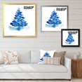 thumbnail image 4 of Designart Arbre de Noël d'Hiver Bleu I Art Mural Encadré Traditionnel, 4 of 4