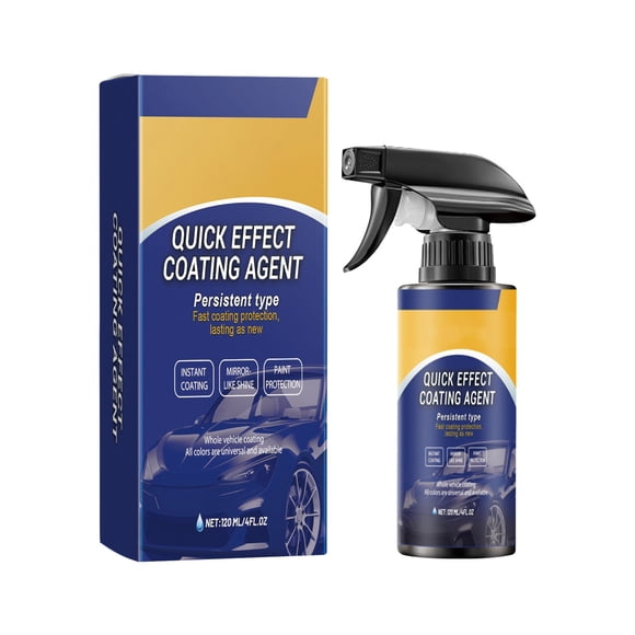 Ceramic Coating Spray for Car Paint Protection, 4oz Hydrophobic Sealant Glaze Auto Detailing Water Repellent Wax Alternative, Streak-Free Shine & UV Guard