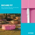 thumbnail image 4 of INTEX 10 Foot Pool Cover for Round Metal Frame Outdoor Backyard Swimming Pool, Pink, 4 of 6