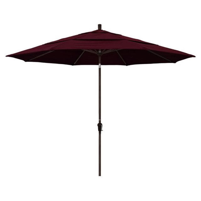 California Umbrella 11' Patio Umbrella in Burgundy