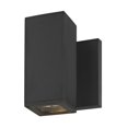 thumbnail image 4 of Wall Mounted Square Cylinder Up/Down Outdoor Light in Matte Black Finish, 4 of 4
