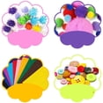 thumbnail image 2 of Children's Craft Set, DIY Art Craft Materials Supplies Colourful Buttons  for Birthday, 2 of 7