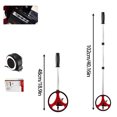 thumbnail image 2 of Binwennn Typography Papers 7 Plate Height Gauge T Post Corner Brace Set Measuring Wheel Inches & Feet Telescopic Distance Counter Tool Folding Kickstand, 2 of 2