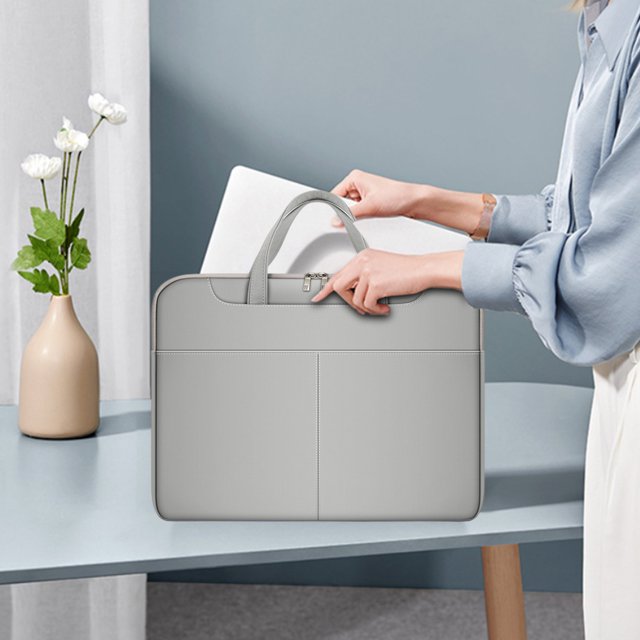 RKSTN Sacs de Déménagement Sac Mince pour Ordinateur Portable Mallette de Réunion d'Affaires Étudiant Mode Sac de Rangement pour Tablette à Plusieurs Couches