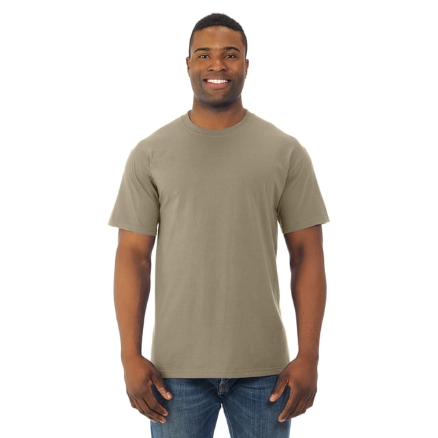 Fruit Of The Loom T-Shirt à Col Rond à Manches Courtes en Coton HD pour Hommes, P, Safari