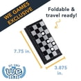 thumbnail image 3 of WE Games Ensemble de Dames Magnétiques Pliables de Voyage - 7,75 Pouces, 3 of 8