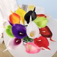 thumbnail image 3 of 12pcs Artificial Floral Decor Home Office PU Fake Flower Wedding Ceremony Mini Artificial Flower, White, 3 of 9