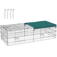 thumbnail image 1 of PawHut Small Animal Cage for Chicken, Rabbits, Chinchillas, 73" x 30" x 20", 1 of 10