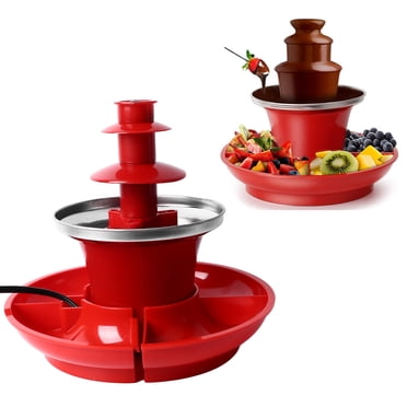 Three Layer Chocolate Fountain Detachable Mini Chocolate Chocolate Melt Fondue US Plug 110V For Party Games Night Christmas