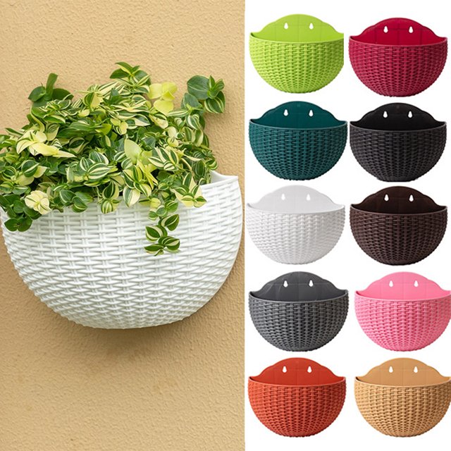 Neinkie Jardinière Suspendue 8.3 Pouces Panier Intérieur Extérieur avec Trou de Drainage