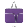 thumbnail image 2 of Wweixi Housse d'Ordinateur Portable avec Poignée Sacoche Réutilisable Décontractée Affaires Violet 17 Pouces, 2 of 6