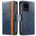 thumbnail image 3 of Case for Samsung Galaxy S20 Ultra 5G Cover Leather Wallet Folio Case Book Design Flip Magnetic Closure - Blue, 3 of 5