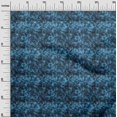 thumbnail image 3 of oneOone Coton Cambric Bleu Tissu Abstrait Floral Robe Tissu Tissu Imprimé par la Cour 42 Pouces Large-2rb, 3 of 5