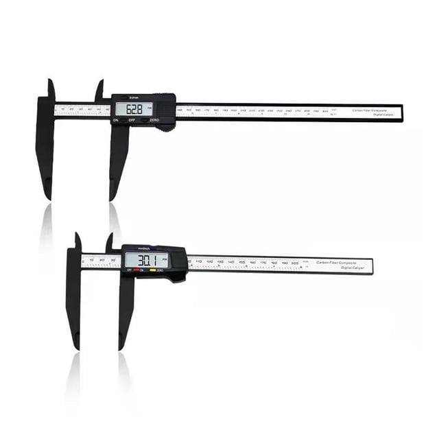 300mm 200 Electronic Digital Caliper LCD Plastic Vernier Caliper Long Jaw Micrometer Inner Outer Diameter Gauge Measuring Tools ,Precise Positioning