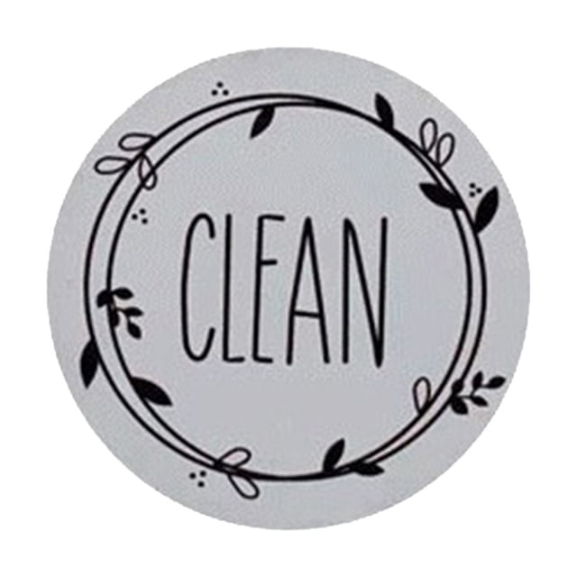 AMERTEER 1 Pcs Fridge Magnet Strong Suction Reusable Double Sided Dirty Clean Sign Indicator Dishwasher Magnet for Home