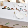 thumbnail image 3 of Fall Sunflower Vinyl Tablecloth Rectangle Plastic PVC Oilcloth Tablecloths Wipeable Table Cloth Cover for Foot Folding Tables Kitchen Dining Room Table Crafting x, 3 of 7