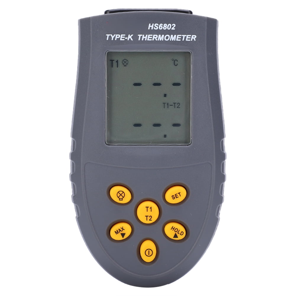 Digital Temperature Meter,Digital Thermometer Meter DualChannel H Digital Temperature LCD Display Temperature Meter Achieve More