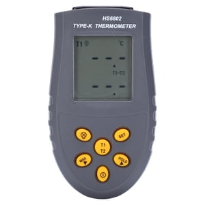 Digital Temperature Meter,Digital Thermometer Meter DualChannel H Digital Temperature LCD Display Temperature Meter Achieve More